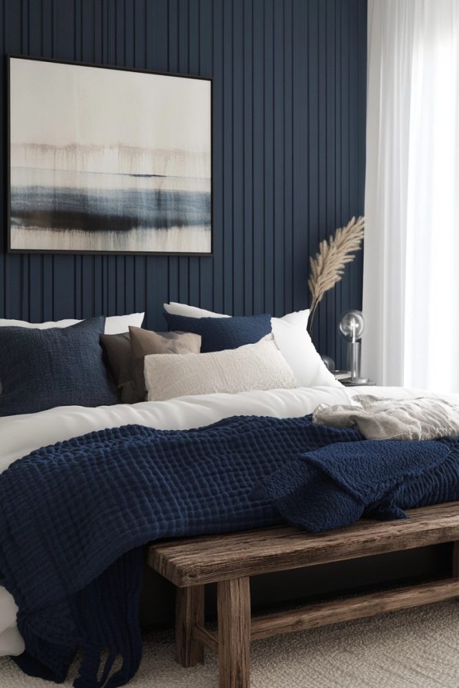 blue bedroom ideas Rustic Coastal