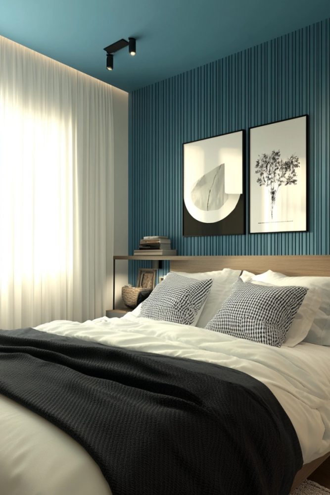 blue bedroom ideas Sky Blue Ceiling