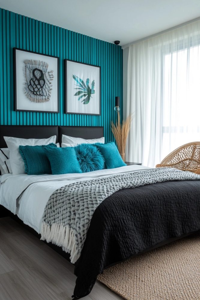blue bedroom ideas Tropical Escape