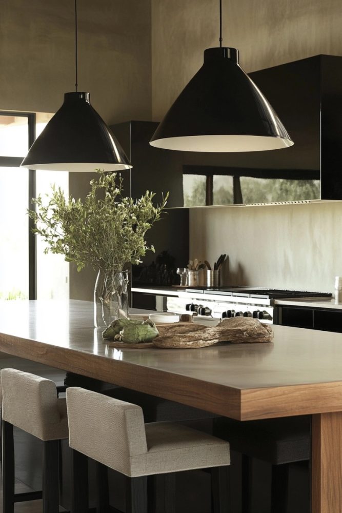 dark kitchen cabinet ideas matte high gloss ebony