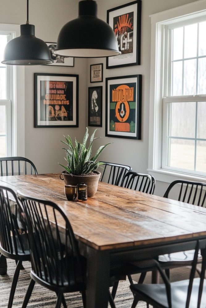 dining room gallery wall ideas Music & Pop Culture Wall