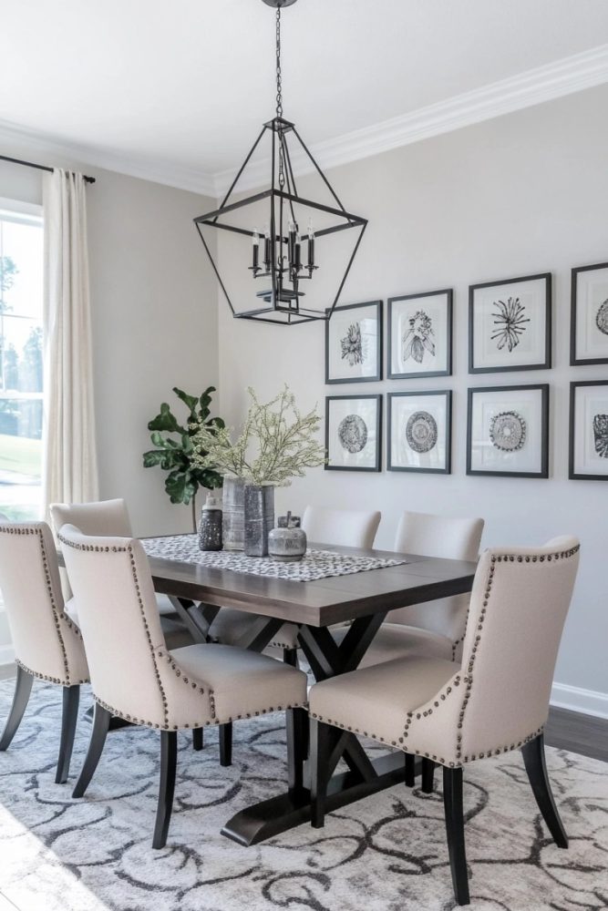 dining room gallery wall ideas Symmetry Wins