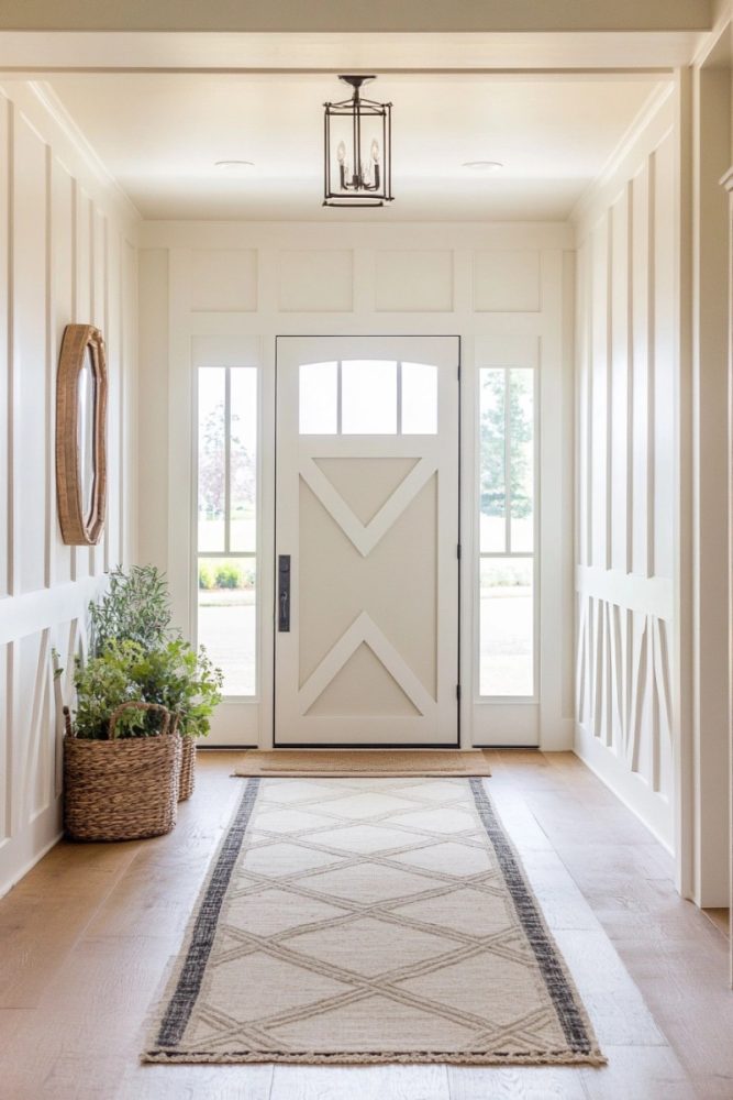 entryway board and batten wall ideas Geometric Patterns