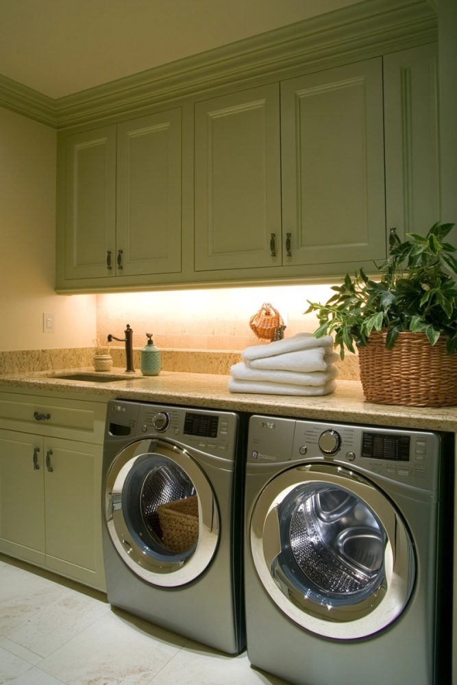 mudroom laundry room ideas layout Under Cabinet Lighting