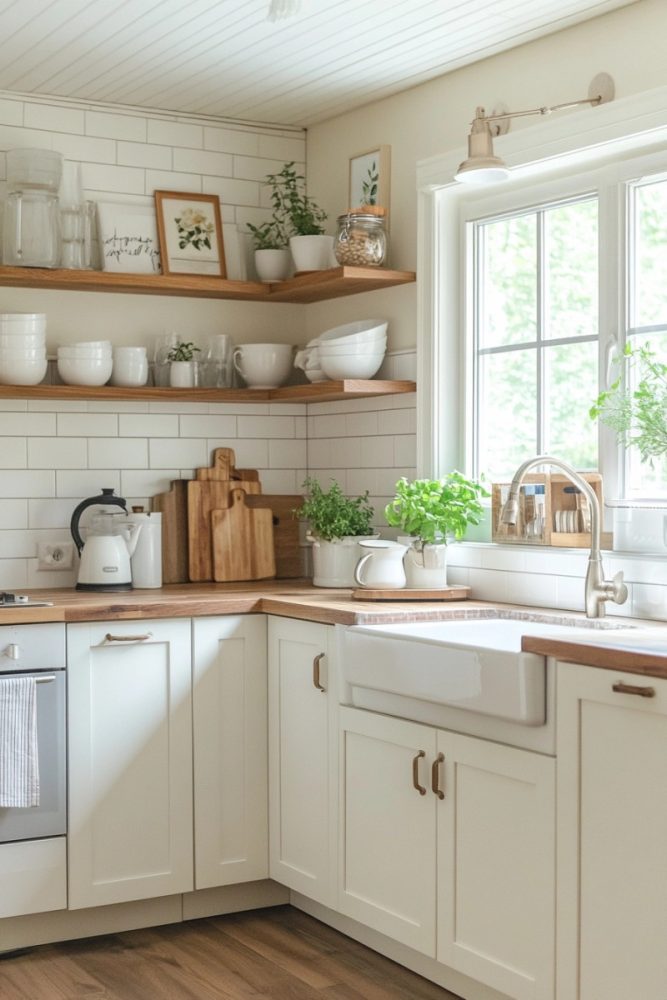 open kitchen shelf ideas Corner Shelves