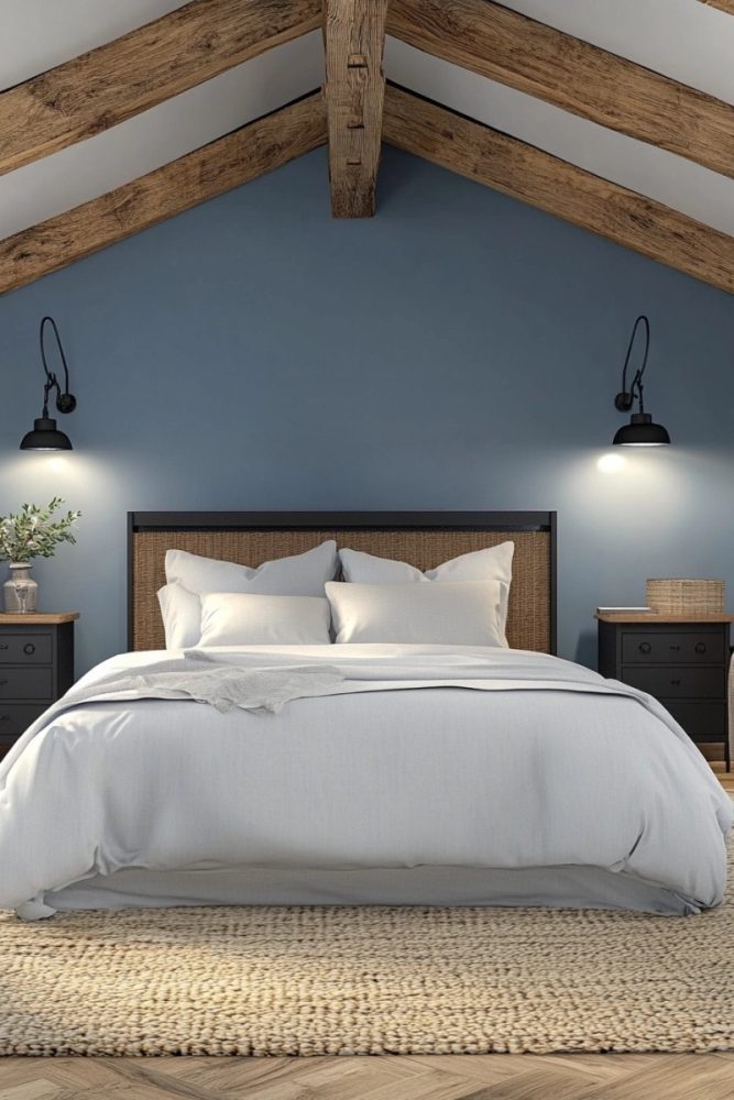 best moody bedroom paint colors Slate Blue