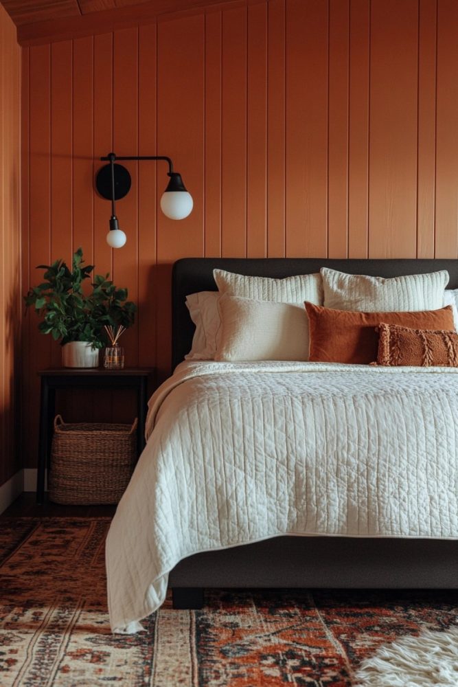 best moody bedroom paint colors Warm Terracotta
