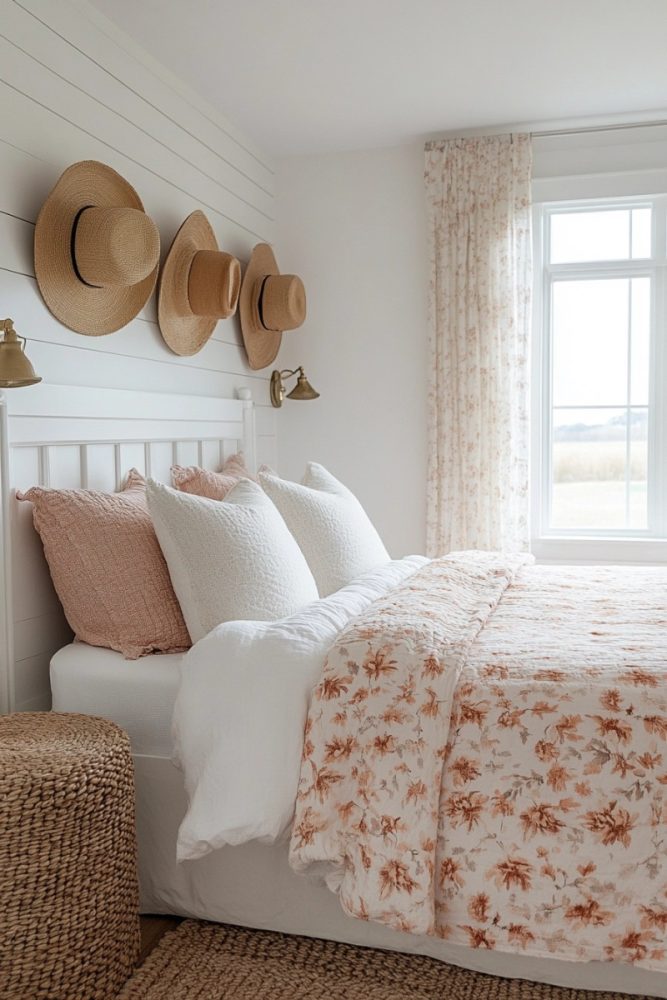 coastal cowgirl room decor Vintage Cowboy Hats as Wall Decor