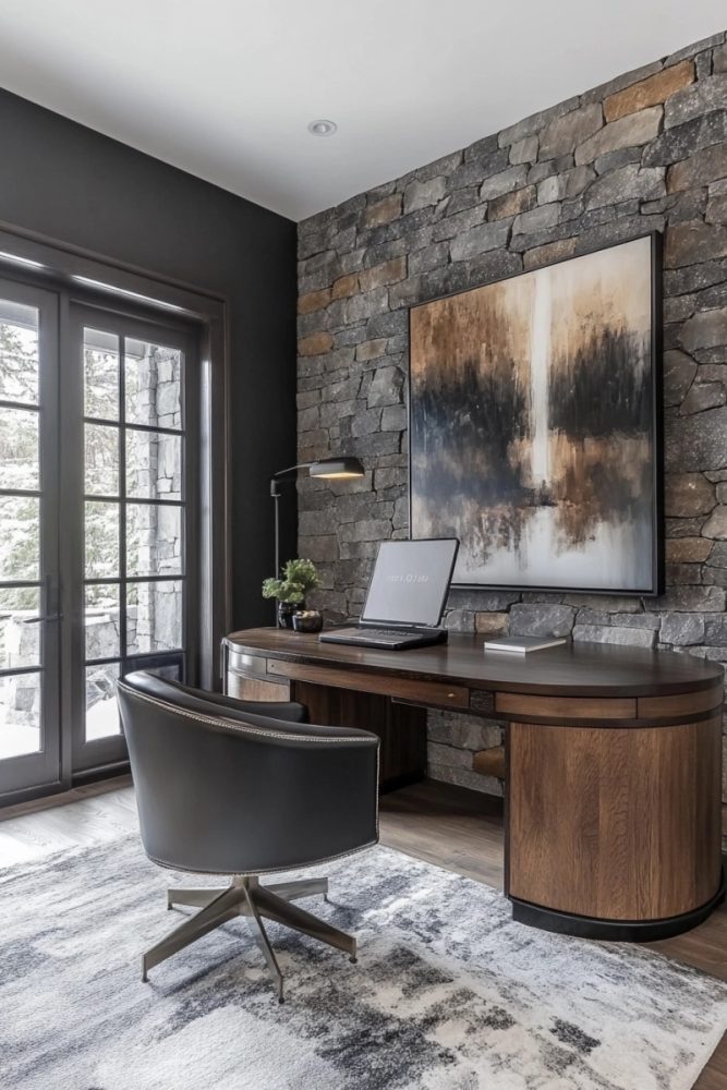 home office accent textured