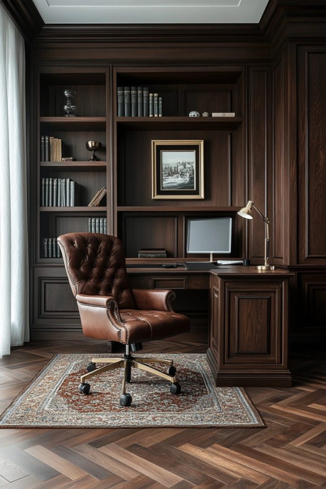 home office wall color ideas Espresso Brown – Cozy & Grounding