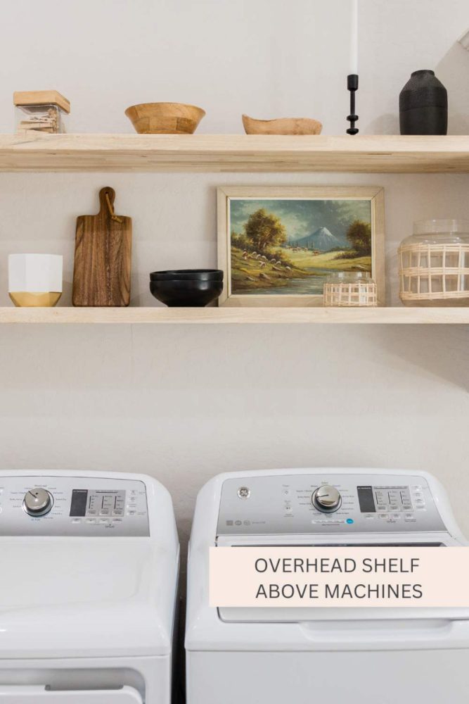 Creative Storage Solutions for Awkward Laundry Spaces Overhead Shelf Above Machines
