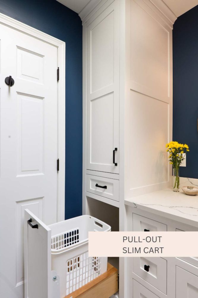 Creative Storage Solutions for Awkward Laundry Spaces Pull Out Slim Cart