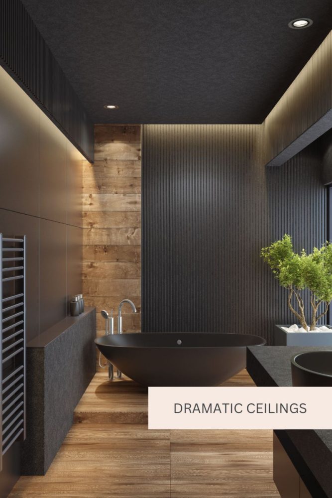 How to Use Moody Paint Colors in Small Spaces Dramatic Ceilings