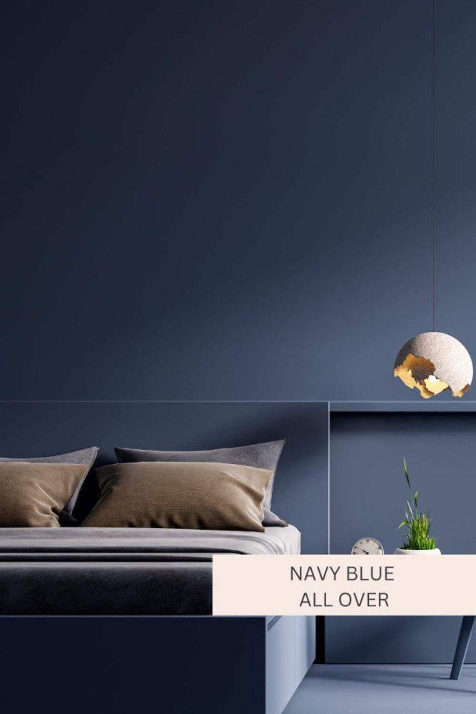 How to Use Moody Paint Colors in Small Spaces Navy Blue All Over