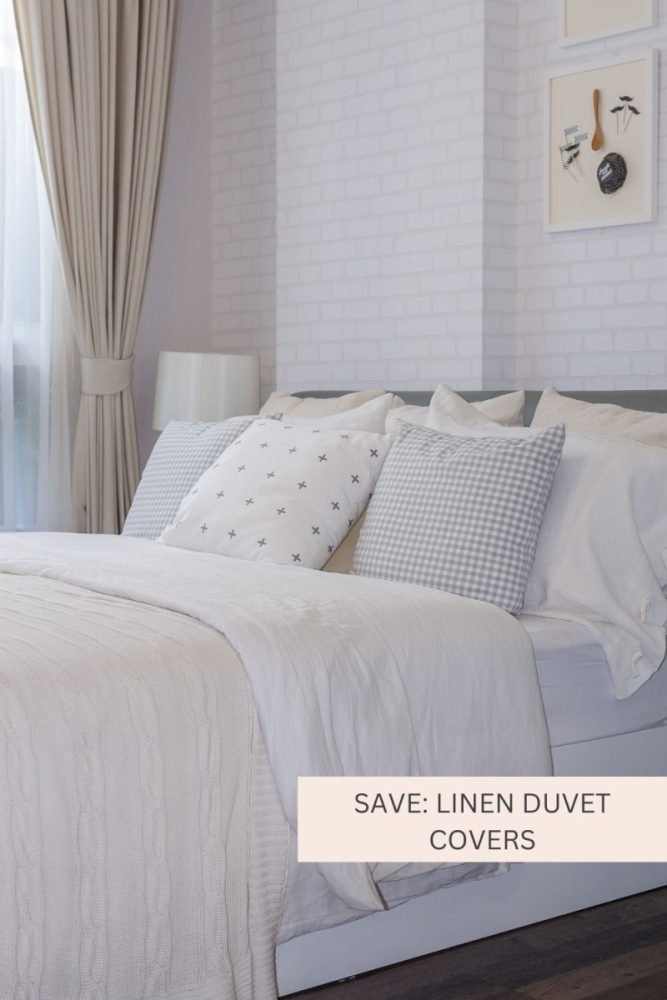 Save Linen Duvet Covers Organic Modern Bedroom on a Budget What to Splurge vs. Save On