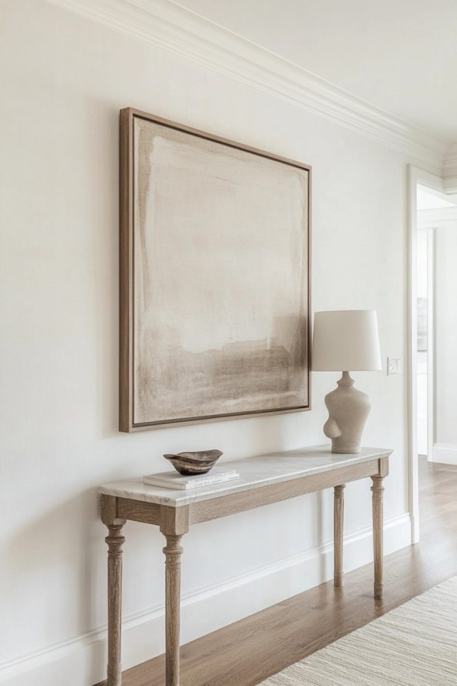 hallway gallery wall inspiration Oversized Single Statement Piece
