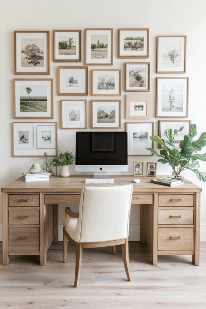home office gallery wall design 4