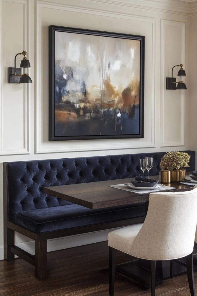 kitchen banquette IDEAS Moody Upholstered Banquette