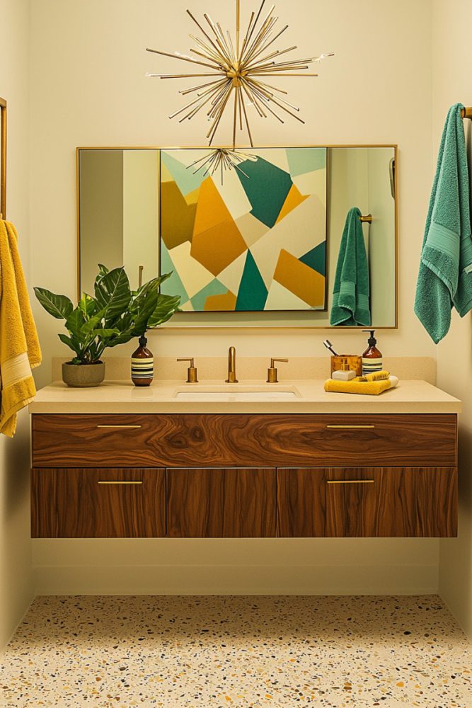 mid century modern bathroom ideas (2)
