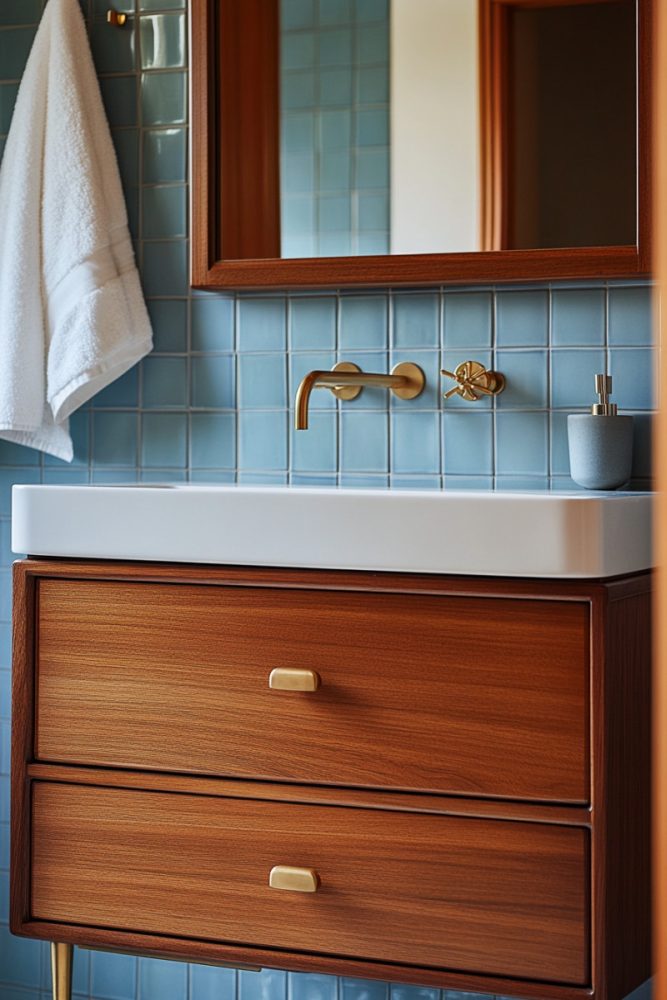 mid century modern bathroom ideas (6)