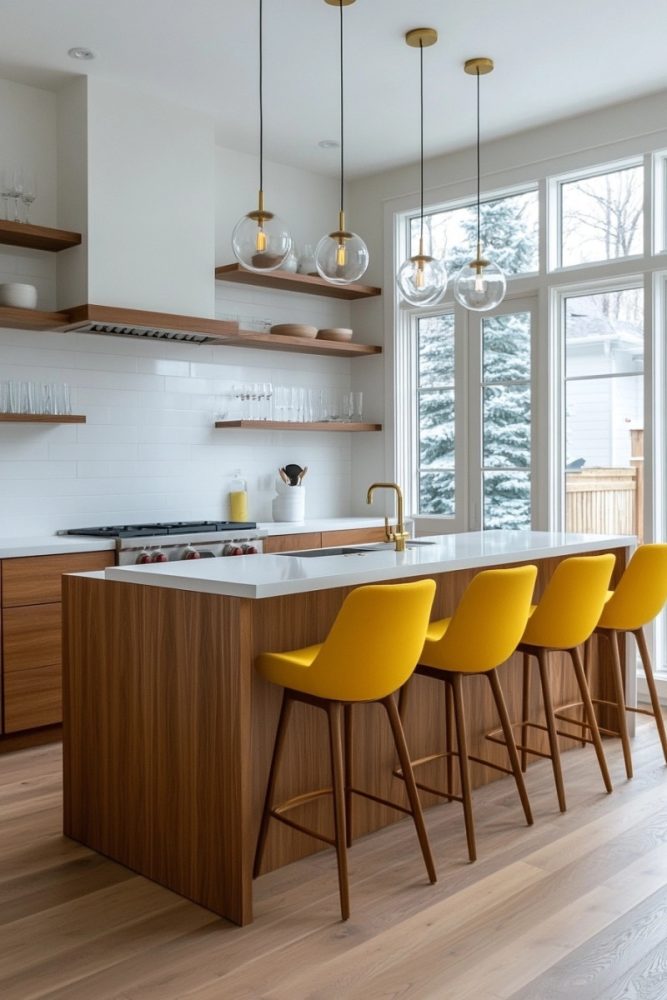 mid century modern kitchen design 6