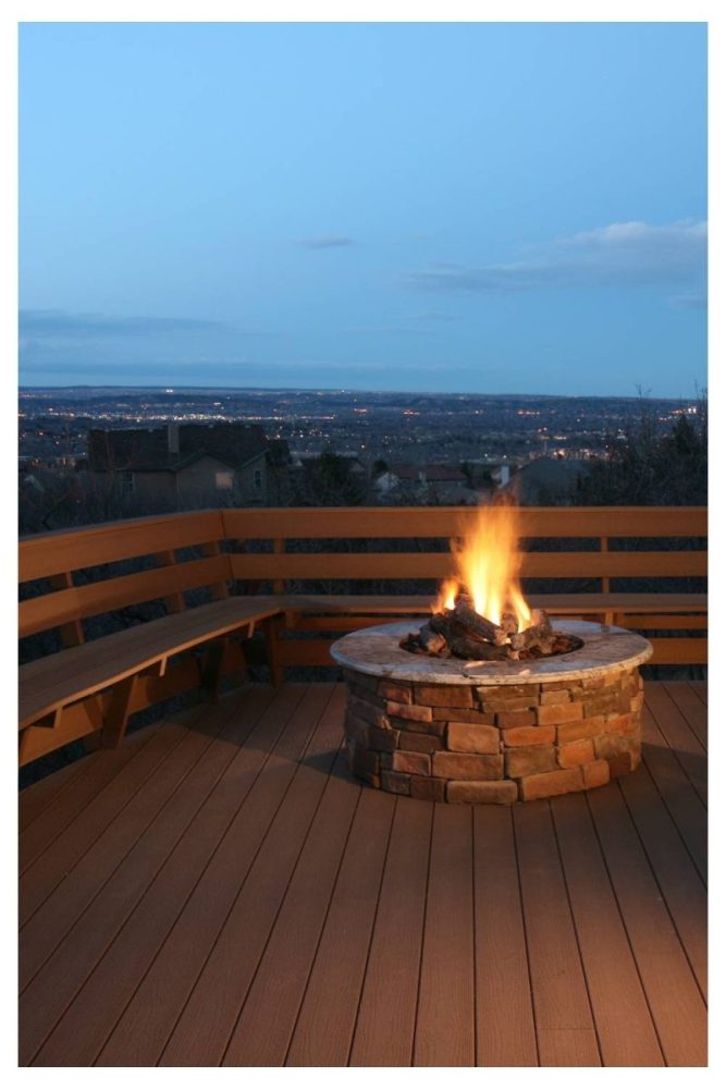 Mid Century Conversation Circle backyard firepit ideas
