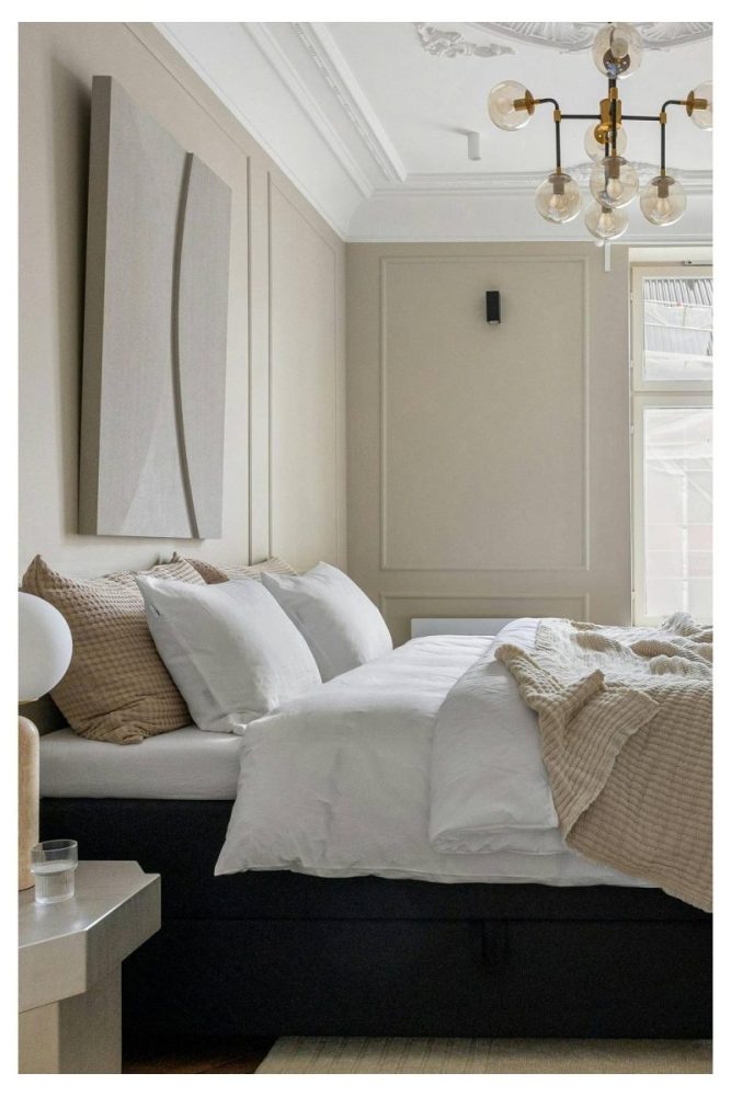 Textured Limewash in Warm Beige Beige Accent Wall Ideas