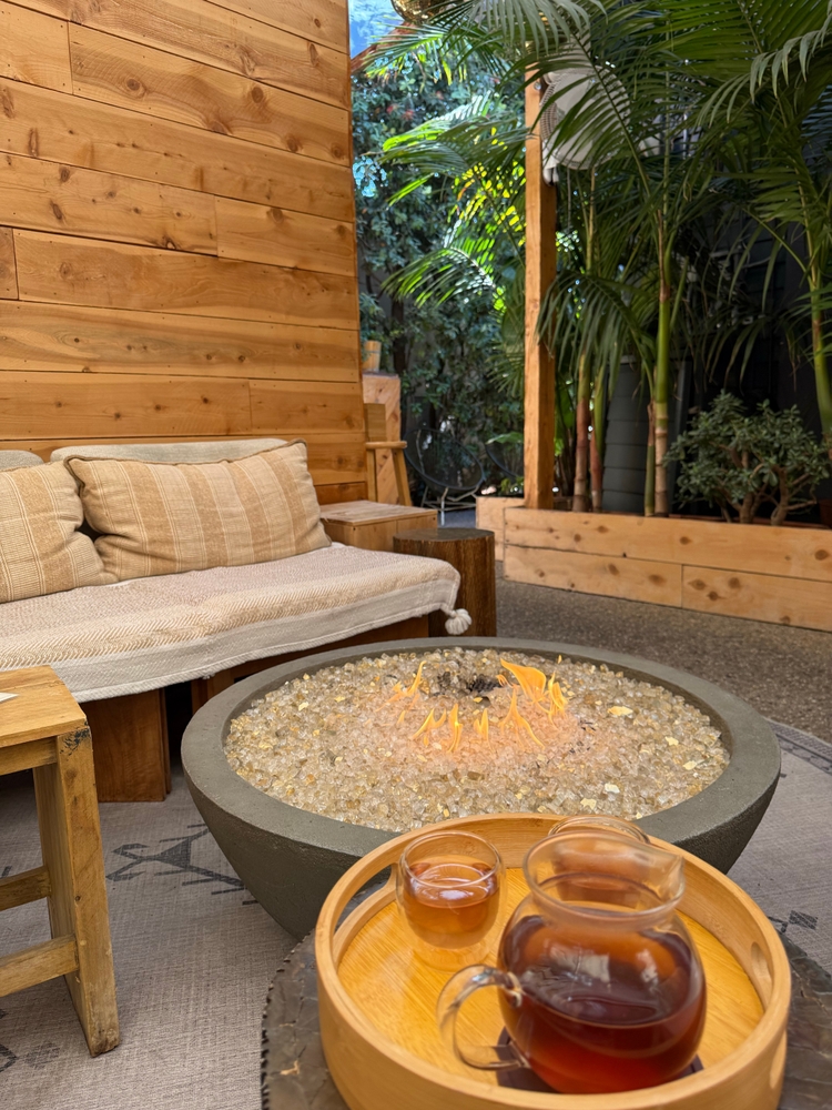 Glass,Fire,Pit,Outdoor,Spa