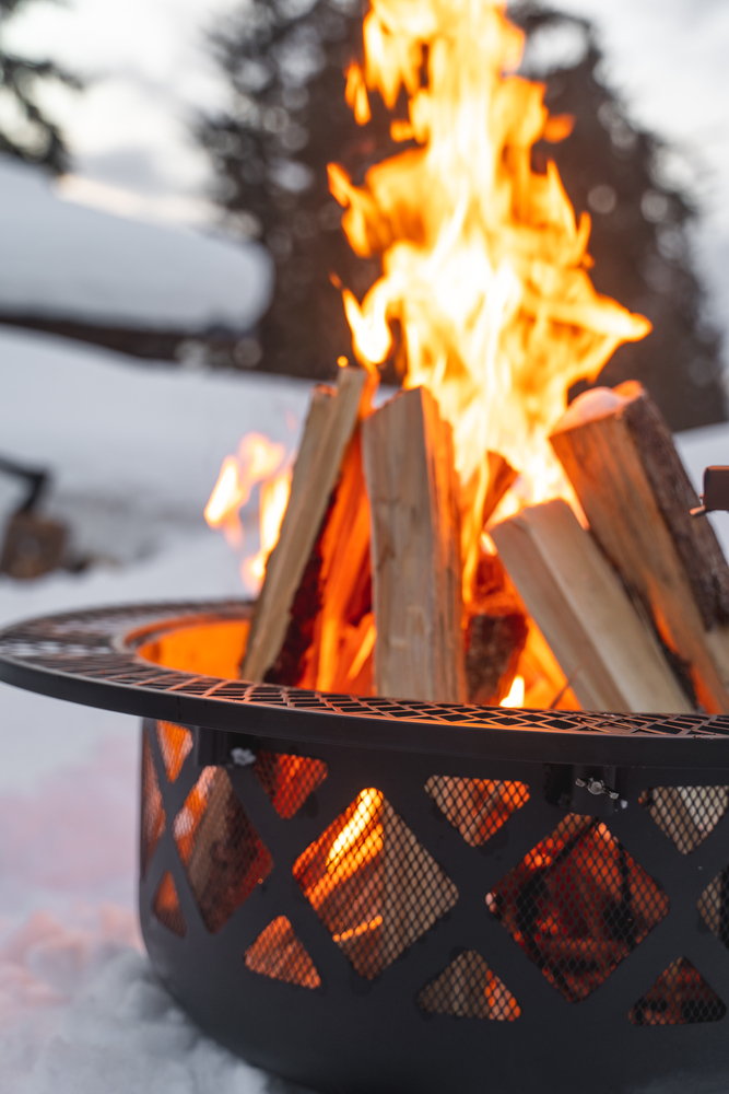 Firewood,Chopped,Up,For,A,Perfectly,Created,Firepit,In,The