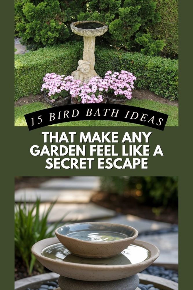 15 Bird Bath Ideas That Make Any Garden Feel Like a Secret Escape