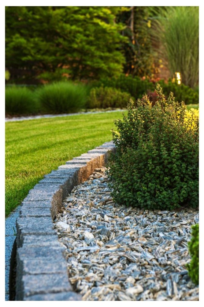 Stone Edged Natural Beds garden flower bed ideas
