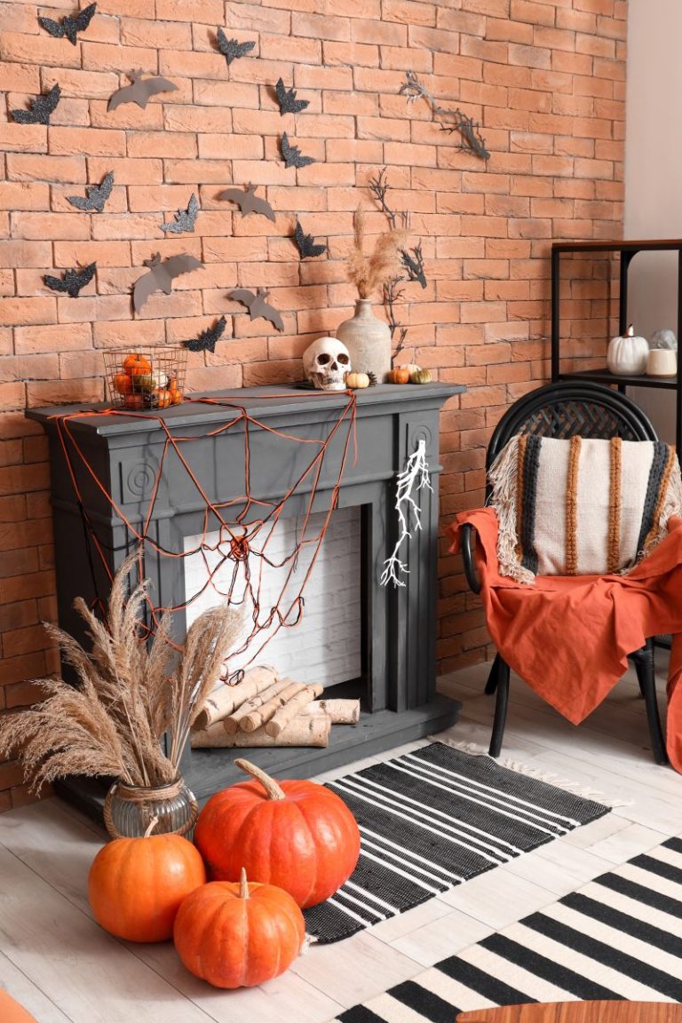 fireplace mantle