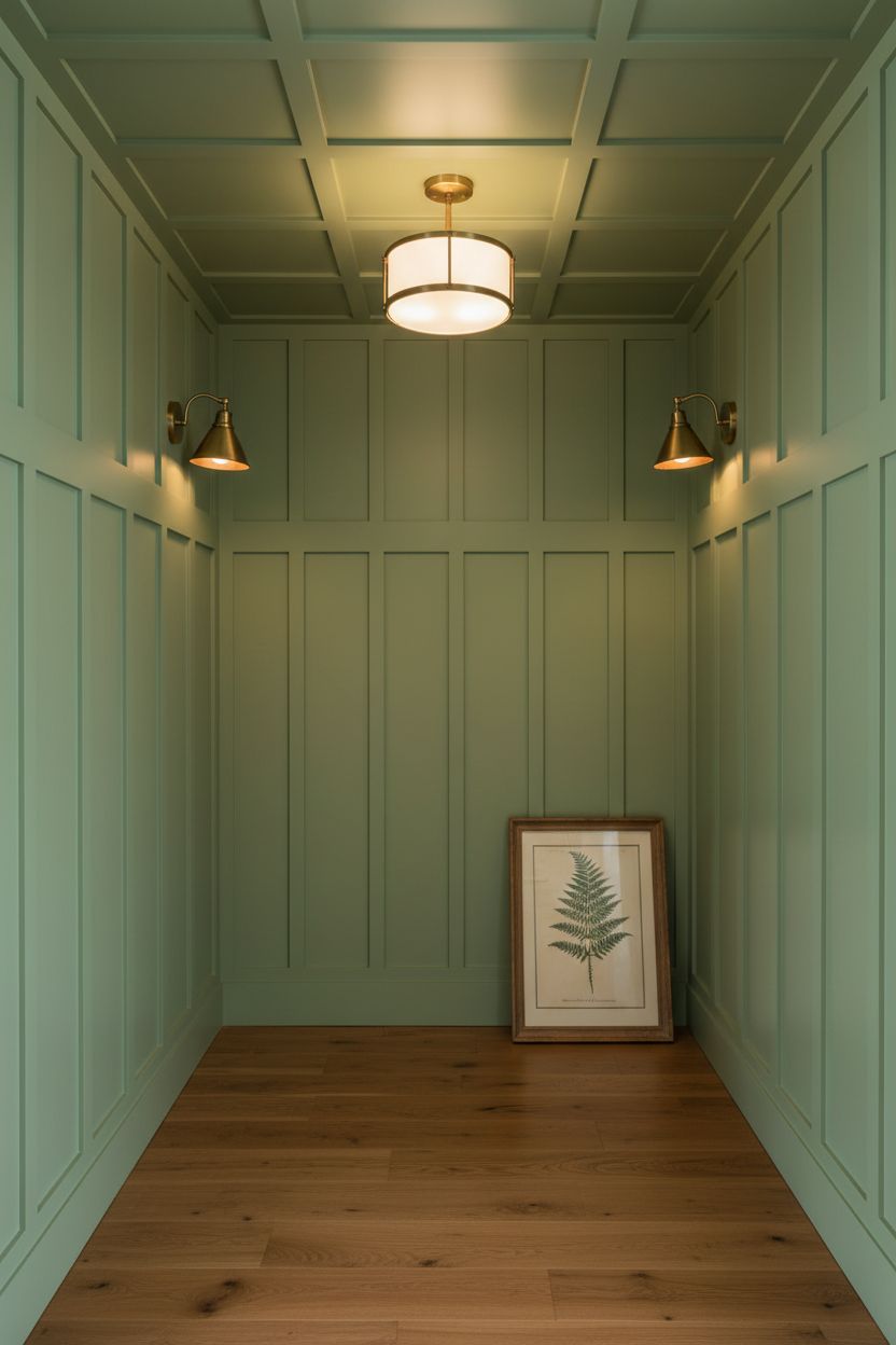 Tall Floor-to-Ceiling Board and Batten for 9 Foot Hallways