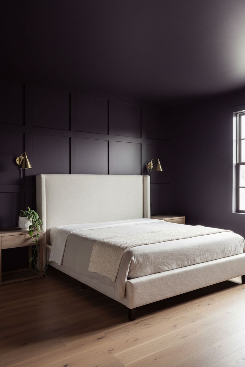 Tone-on-Tone Dark Board and Batten with Matching Ceiling for Full Color Drenching