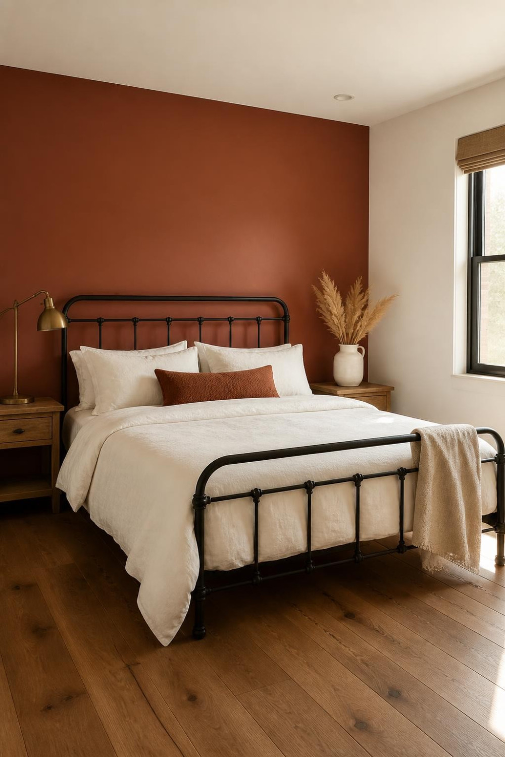 Earthy Rust Red for a Master Bedroom With Personality