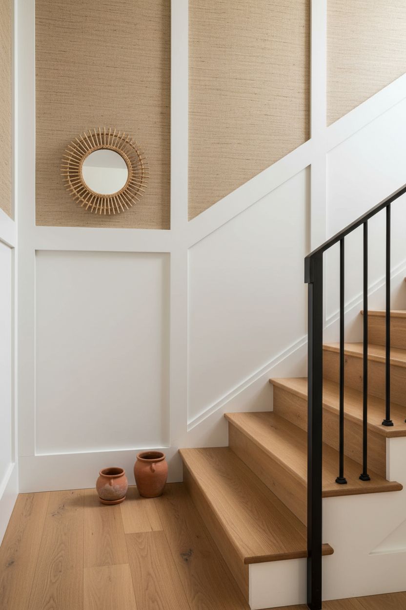 Grasscloth-Textured Panels for a Soft Natural Look