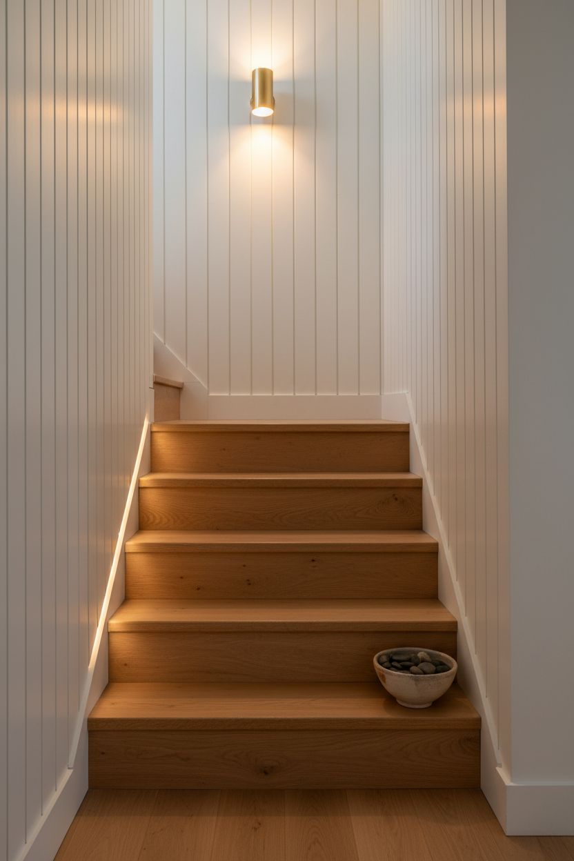 Fluted MDF Panels with Integrated LED Lighting