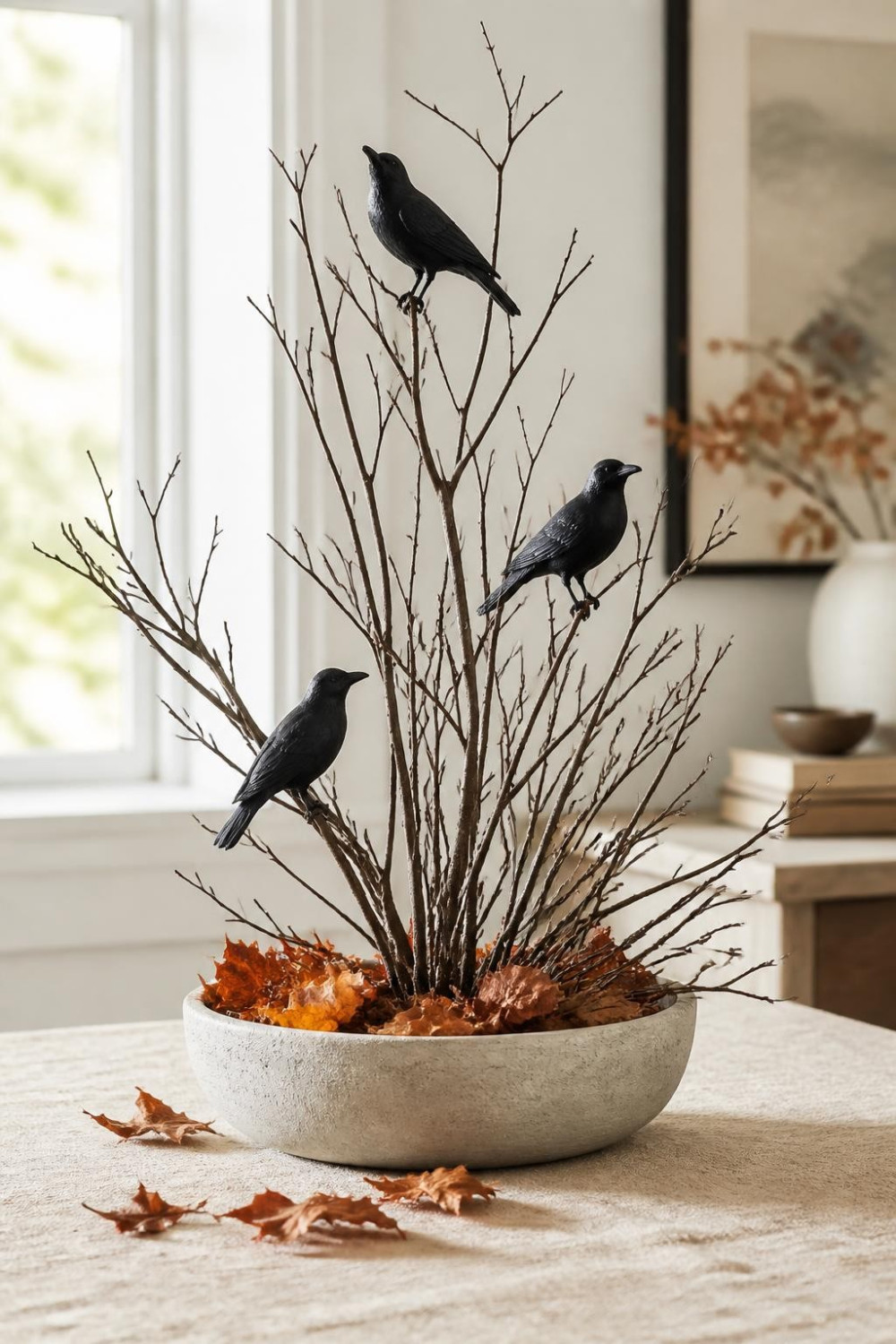 A Nest of Bare Branches and Crows